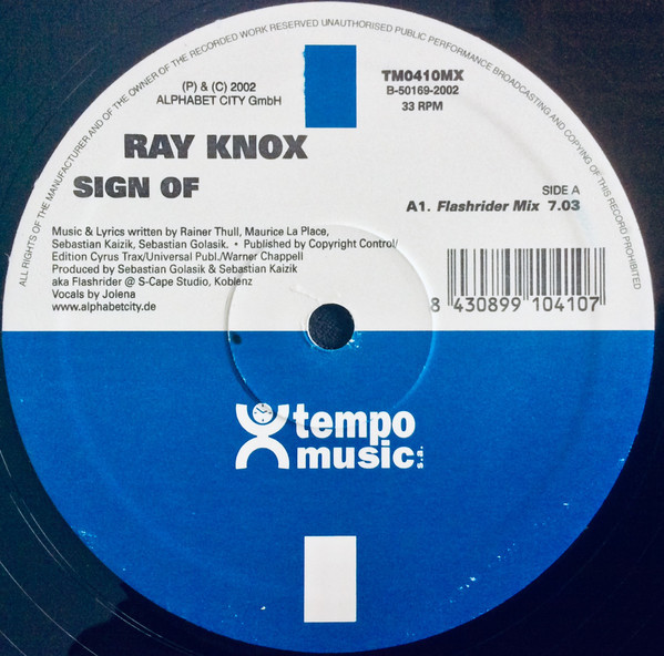 (S0114) Ray Knox ‎– Sign Of Love