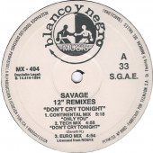 (A0816) Savage ‎– 12" Remixes